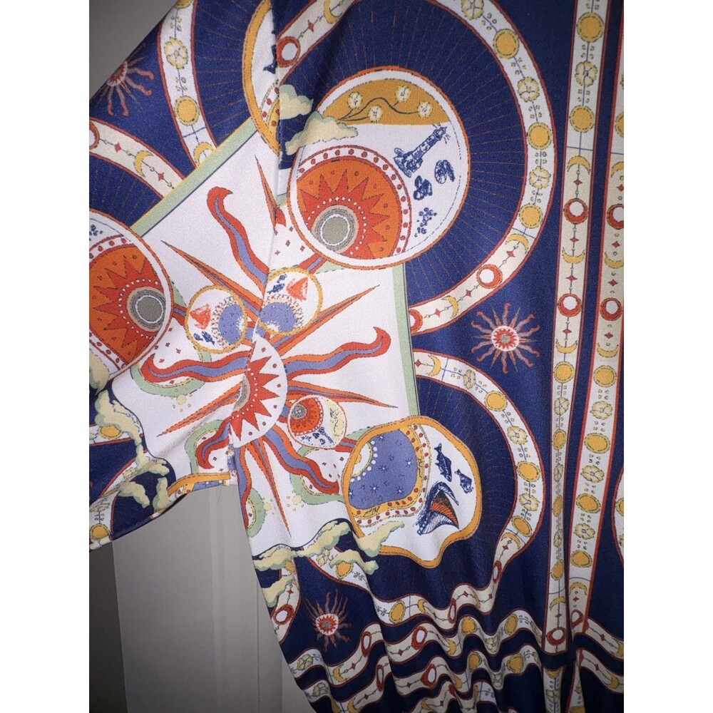 Fashion Nova Romper Long sleeves Nautical Sun Plus Sz 1x Cute!! - Picture 6 of 8